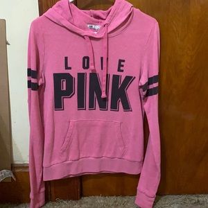 VS pink hoodie